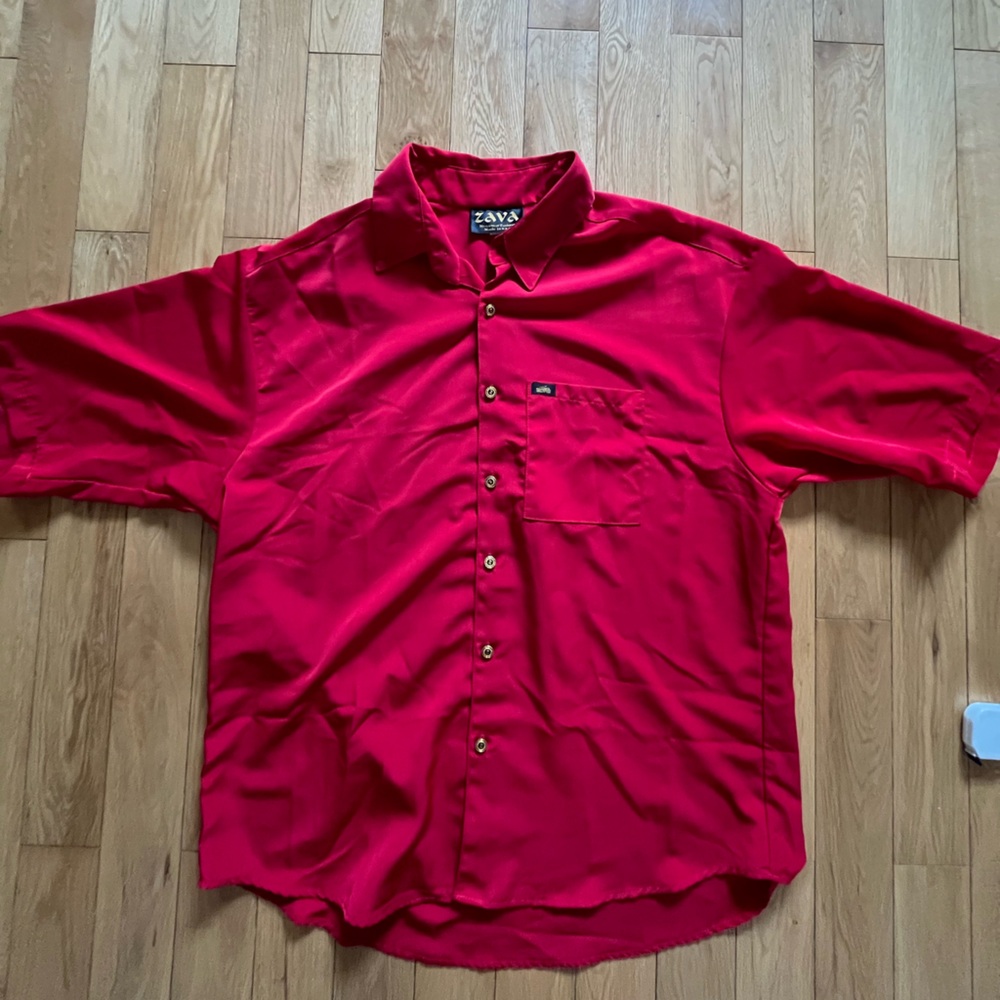 Zava men’s apparel red button down